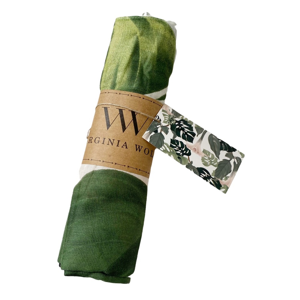 NWT Virginia Wolf Tropical Palm Multi Wear Sarong Dress Scarf Wrap (0-20) - Picture 9 of 10